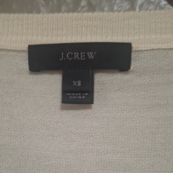 J. Crew Wome's Cream Knit Top Size XS - Picture 2 of 10